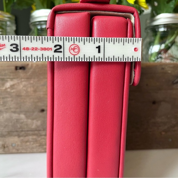 ROYCE•Luxe Travel Jewelry Case•NEW•RETIRED Red•Top Grain Nappa Leather and Suede - Picture 13 of 16